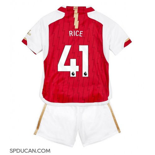 Dječji Nogometni Dres Arsenal Declan Rice #41 Domaci 2023-24 Kratak Rukav (+ Kratke hlače)